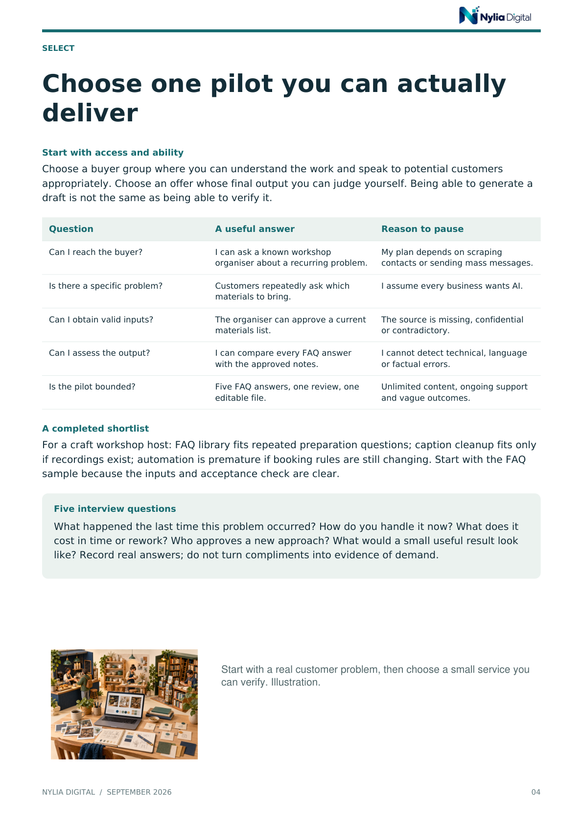 Actual included guide page 4 from 1,000 AI Income Ideas for 2026