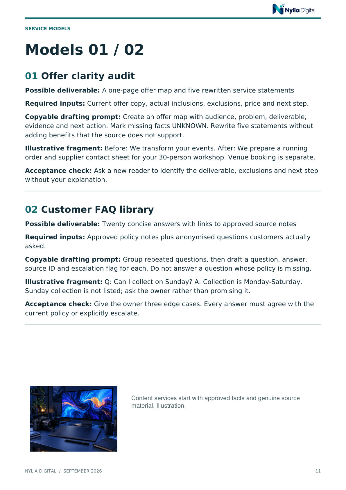 Actual included guide page 11 from 1,000 AI Income Ideas for 2026