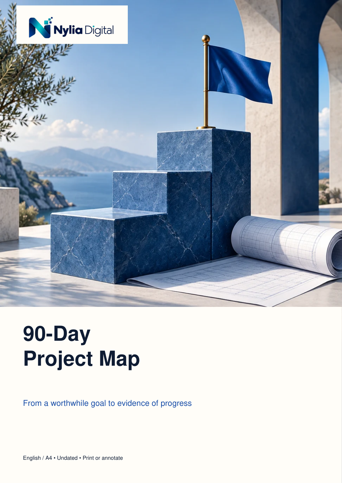 90-Day Project Map — actual Nylia Digital cover